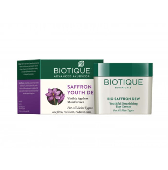 Biotique saffron youth dew visibly ageless moisturizer